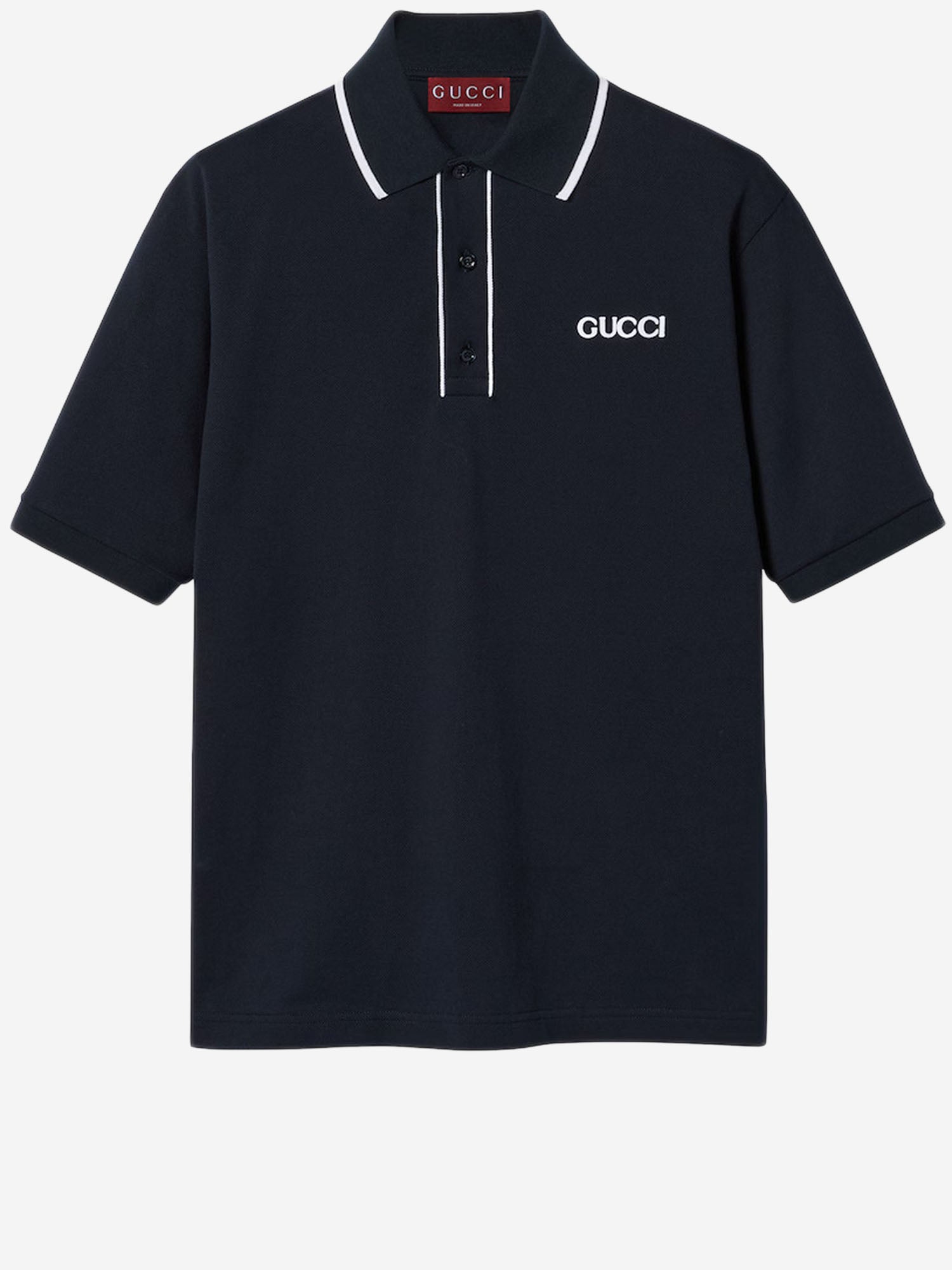 POLO IN PIQUET DI COTONE CON RICAMO 806250 XJHH64003 GUCCI 