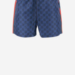 Shorts da bagno in popeline tecnico stampato 815602 XHAJ34735 GUCCI 