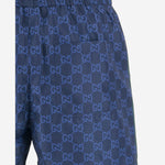 Shorts da bagno in popeline tecnico stampato 815602 XHAJ34735 GUCCI 