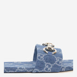 SANDALI SLIDER IN TESSUTO GG 835828 FAFGT4746 GUCCI 