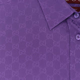 Camicia in seta jacquard GG 837168 Z7ATQ5007 GUCCI 