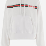 FELPA IN COTONE CON STAMPA LOGO 837930 XJHM09051 GUCCI 