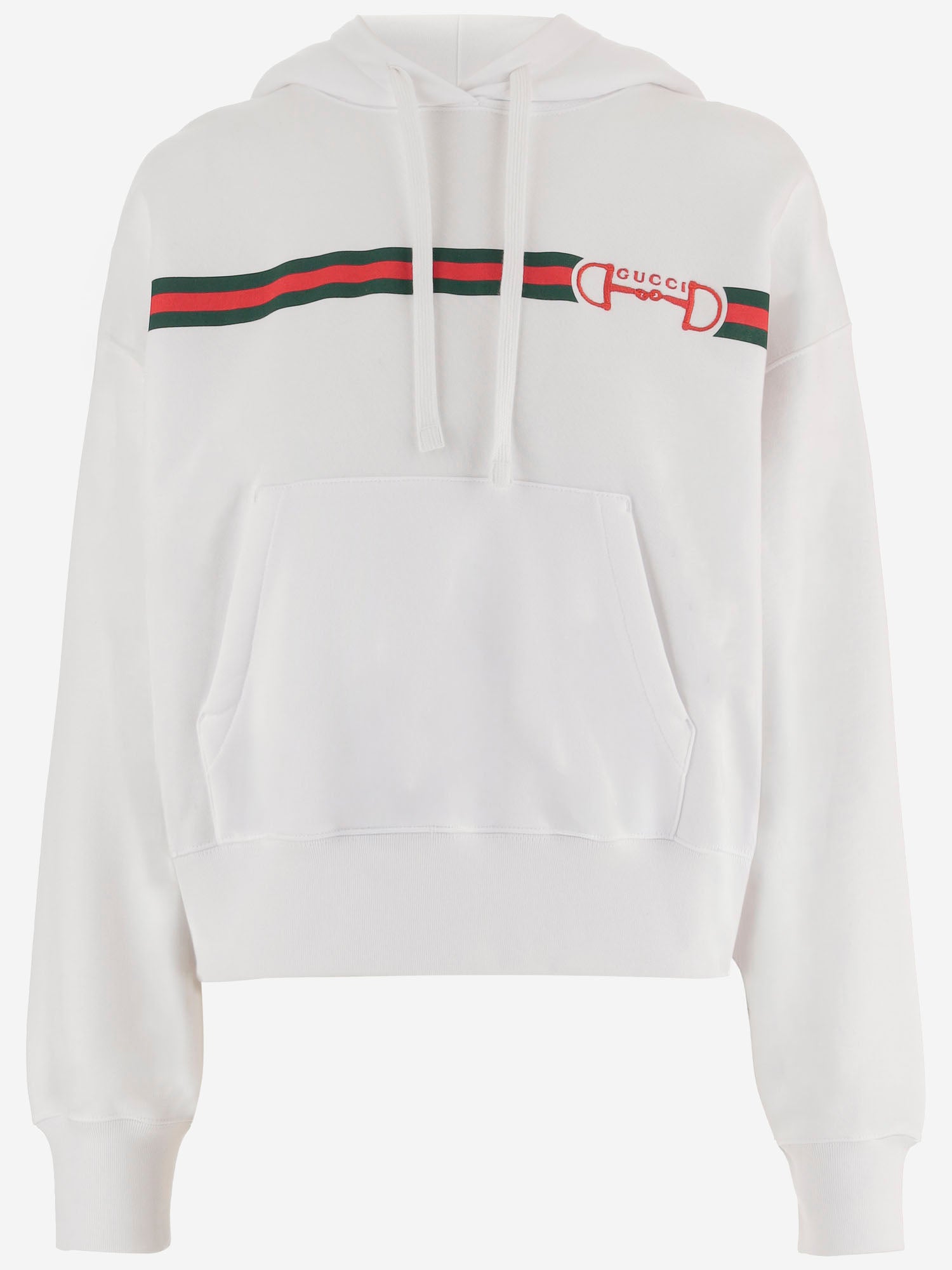 FELPA IN COTONE CON STAMPA LOGO 837930 XJHM09051 GUCCI 