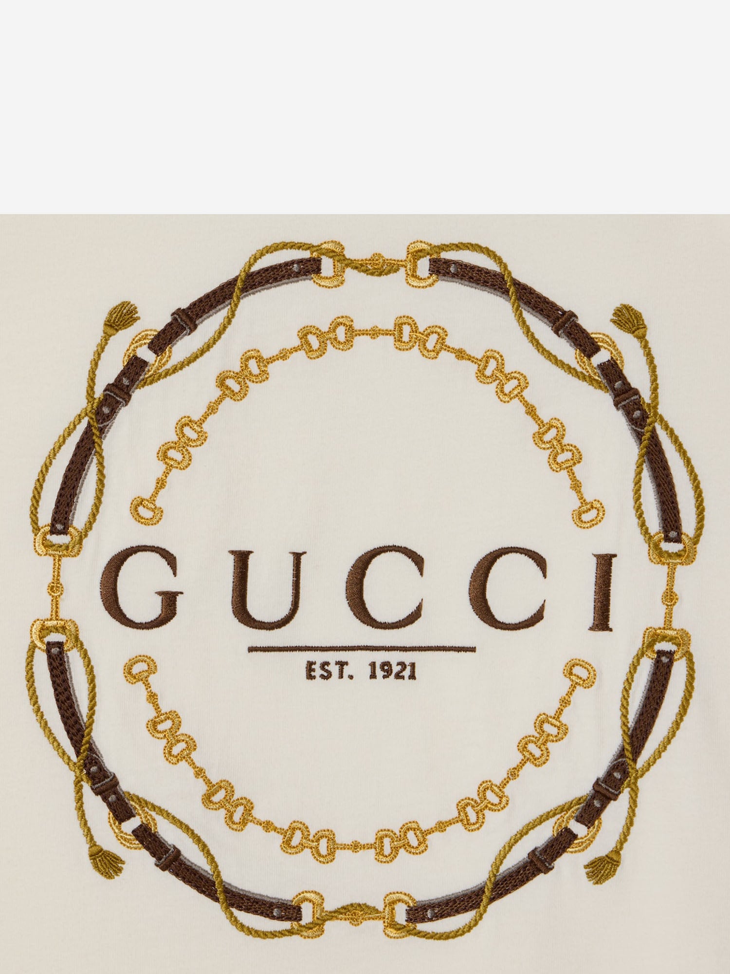 T-SHIRT IN JERSEY DI COTONE CON STAMPA 837959 XJHQY9750 GUCCI 