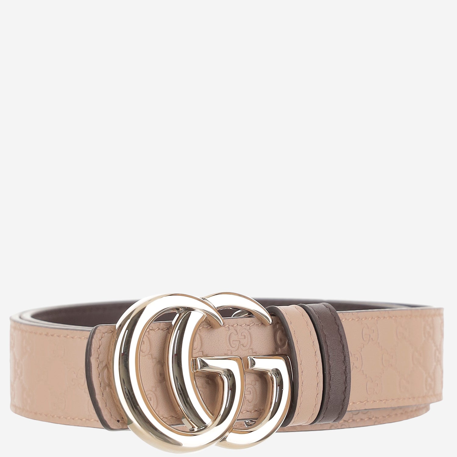 CINTURA IN PELLE REVERSIBILE CON MOTIVO GG 847131 AAFYB5745 GUCCI 
