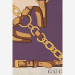 Foulard in twill di seta stampato 847673 3G0019971 GUCCI 