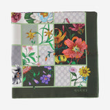 FOULARD IN SETA CON MOTIVO FLOREALE 850107 3G0013367 GUCCI 