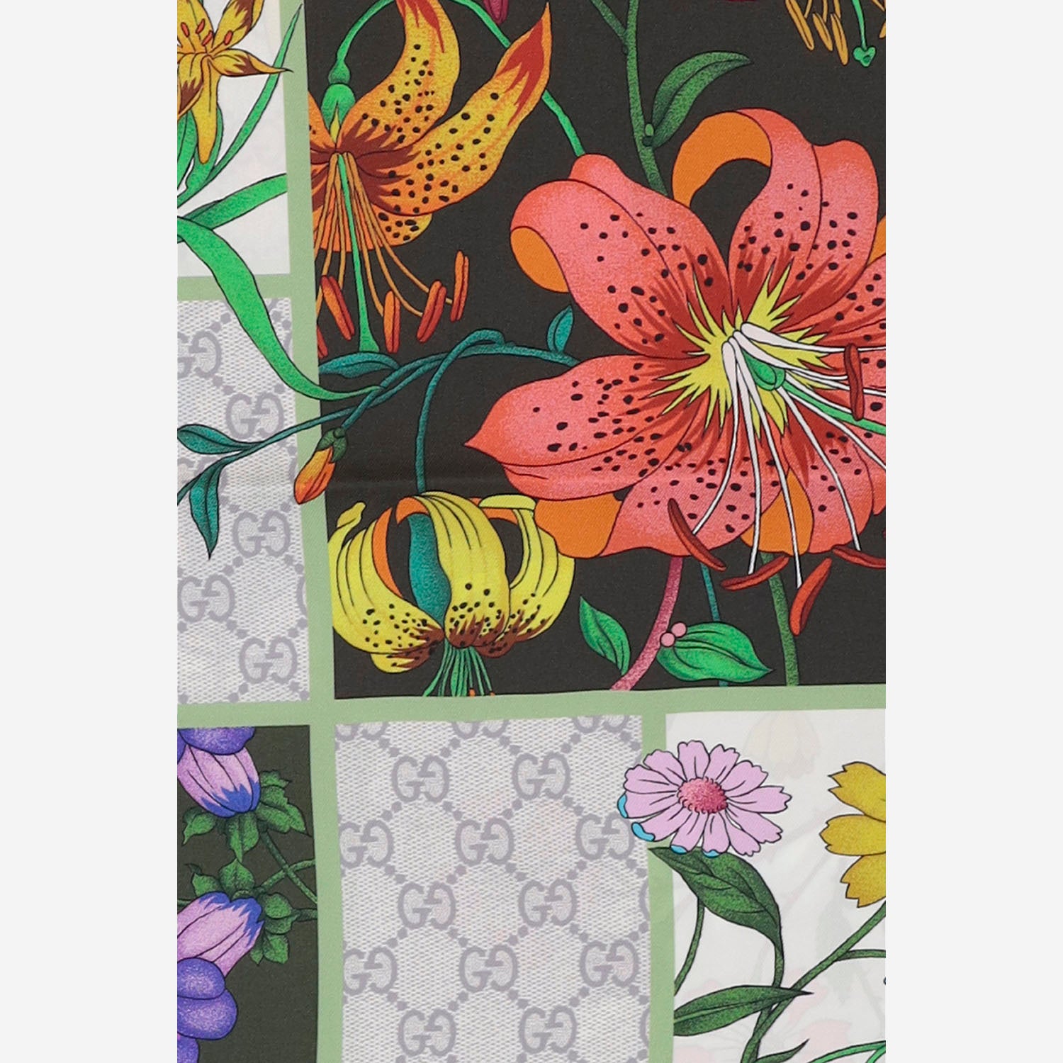 FOULARD IN SETA CON MOTIVO FLOREALE 850107 3G0013367 GUCCI 