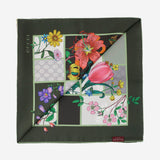 FOULARD IN SETA CON MOTIVO FLOREALE 850107 3G0013367 GUCCI 