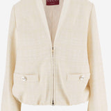 GIACCA IN TWEED DI COTONE A QUADRI 851888 ZAUB69777 GUCCI 