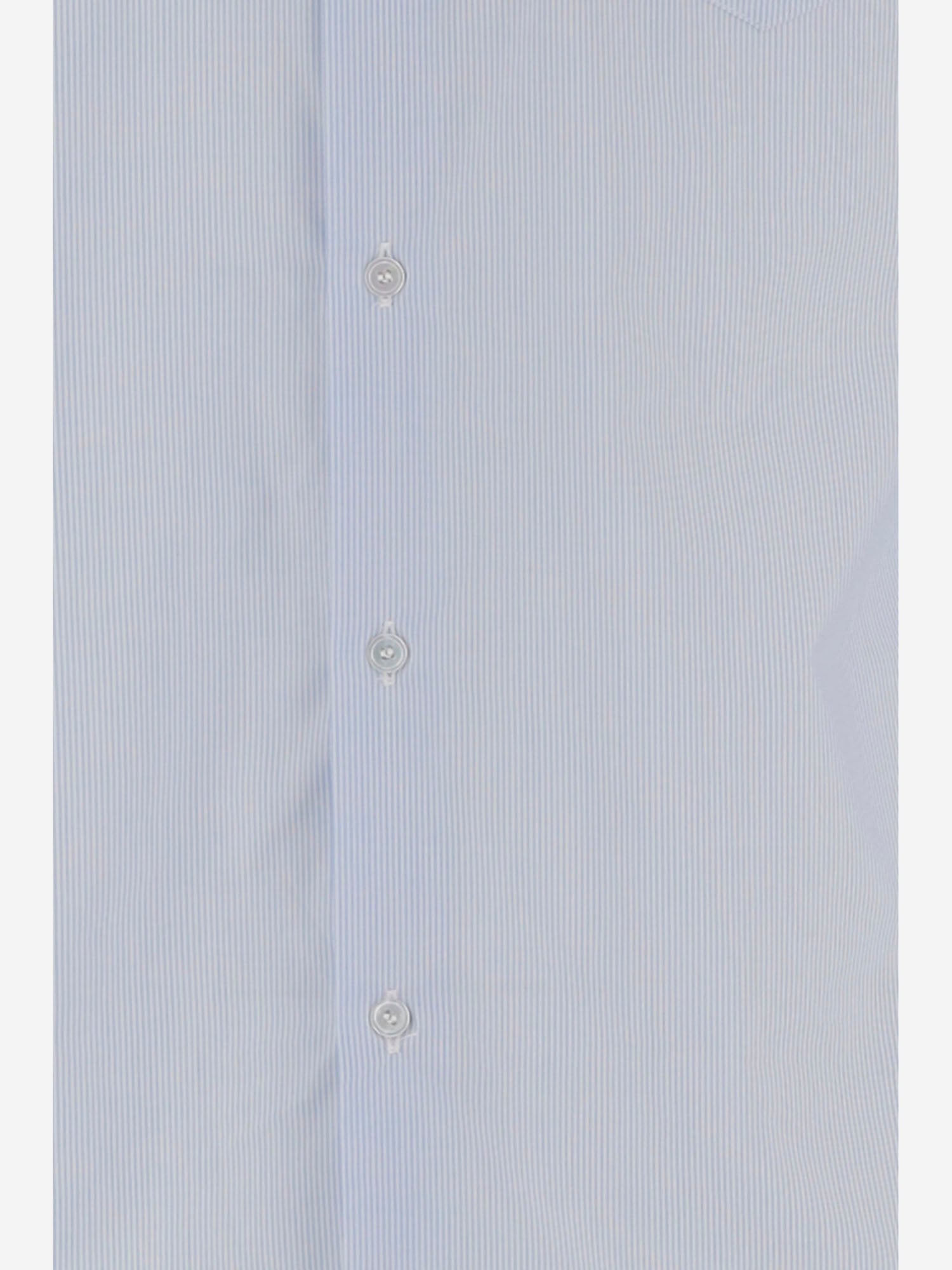 CAMICIA IN COTONE A RIGHE CON WEB 852707 ZAS5W4305 GUCCI 