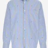CAMICIA IN POPELINE DI COTONE A RIGHE 852714 ZAUBA4061 GUCCI 