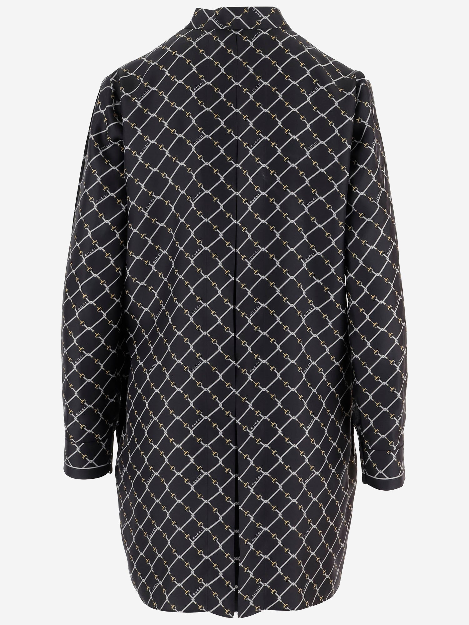 Abito in twill di seta stampato 853056 ZAUM11173 GUCCI 