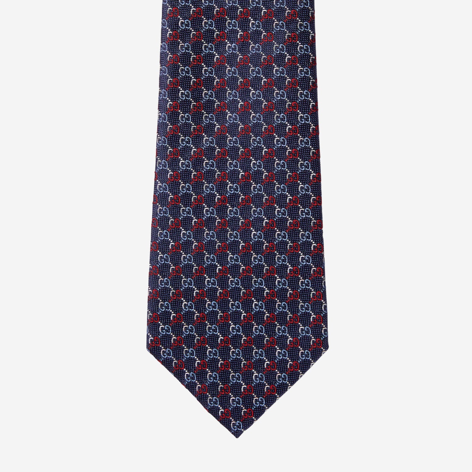 CRAVATTA IN SETA GG JACQUARD 853350 4E0094274 GUCCI 