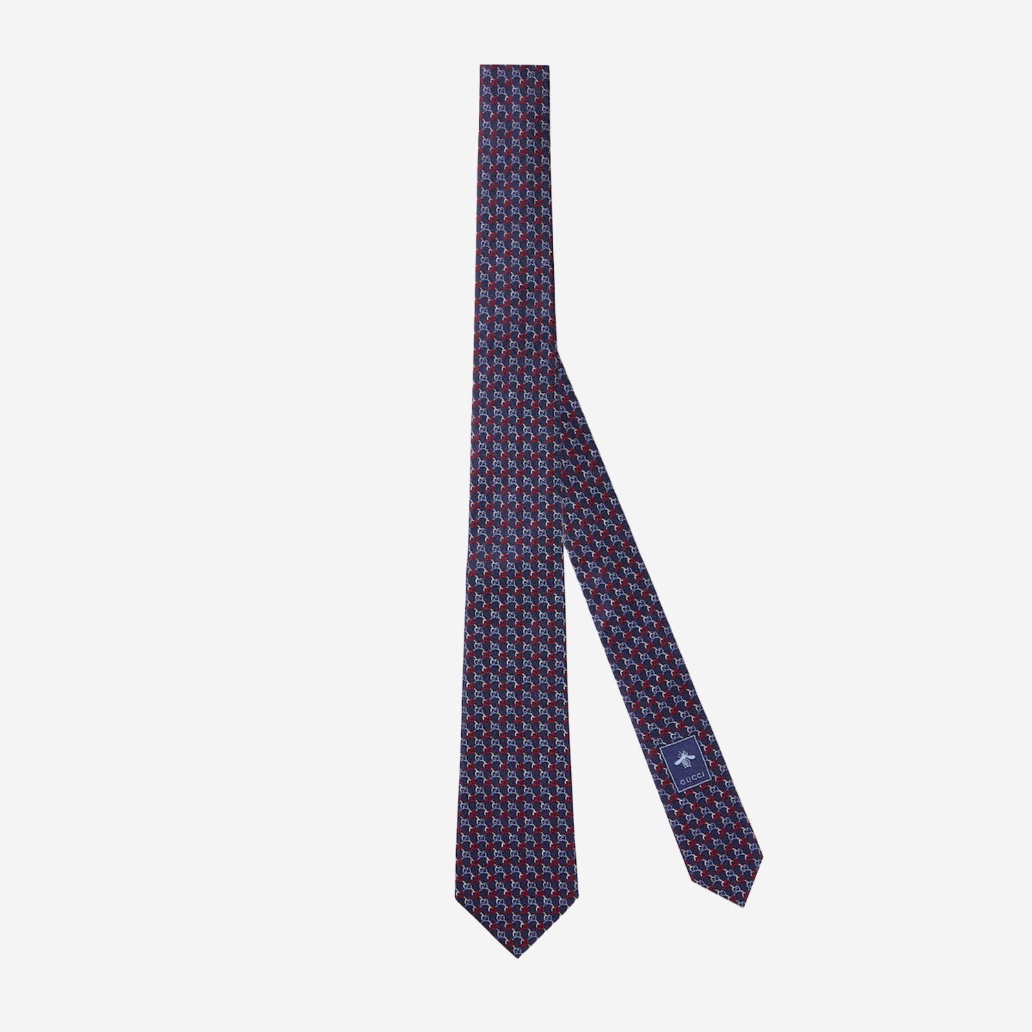 CRAVATTA IN SETA GG JACQUARD 853350 4E0094274 GUCCI 