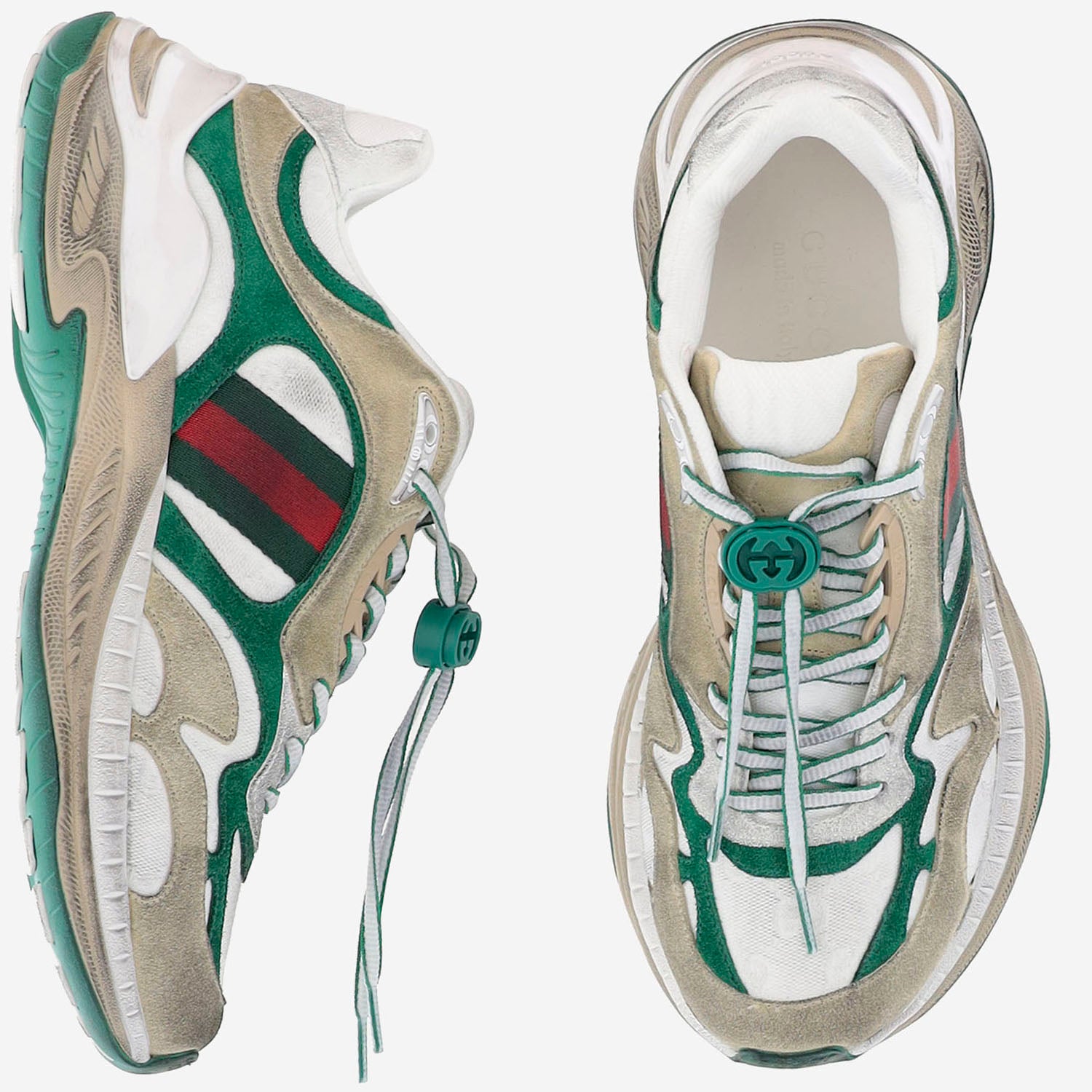 SNEAKERS IN PELLE CON DETTAGLIO WEB 853709 AAGGM9251 GUCCI 