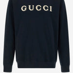 Felpa in jersey di cotone con ricamo logo 854224 XJHNA4794 GUCCI 