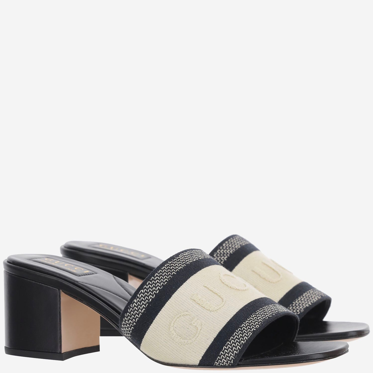 SANDALI SLIDER IN TESSUTO GG 854415 FAECG1094 GUCCI 