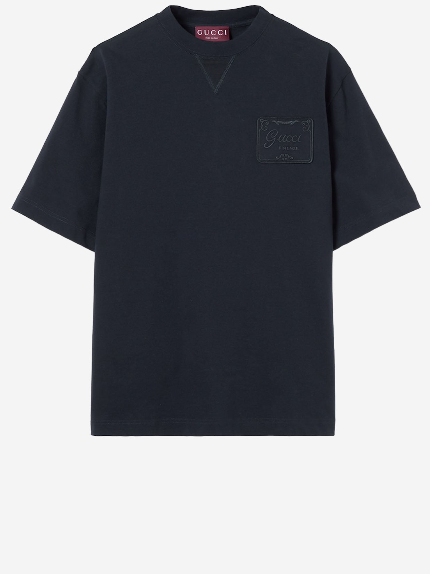 T-shirt in jersey di cotone con ricamo 854505 XJHN74055 GUCCI 