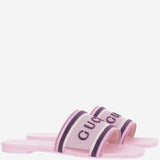 SANDALI SLIDER IN COTONE CON LOGO 854805 FAFSL5855 GUCCI 