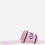 SANDALI SLIDER IN COTONE CON LOGO 854805 FAFSL5855 GUCCI 
