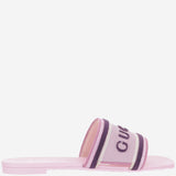 SANDALI SLIDER IN COTONE CON LOGO 854805 FAFSL5855 GUCCI 