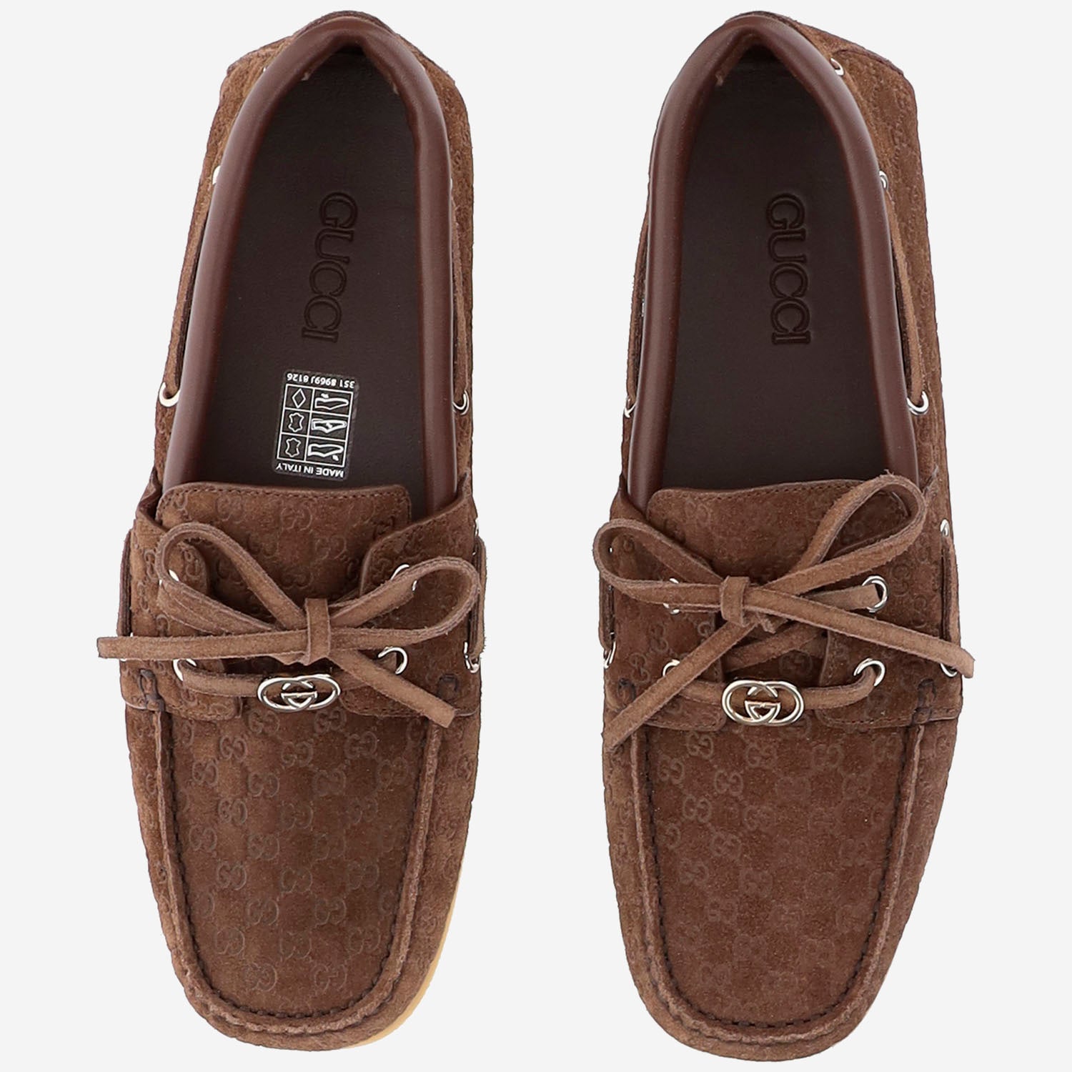 MOCASSINI IN PELLE SCAMOSCIATA 854817 AAFVS2274 GUCCI 