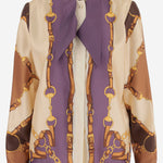 CAMICIA IN TWILL DI SETA CON STAMPA 855593 ZAUK42358 GUCCI 