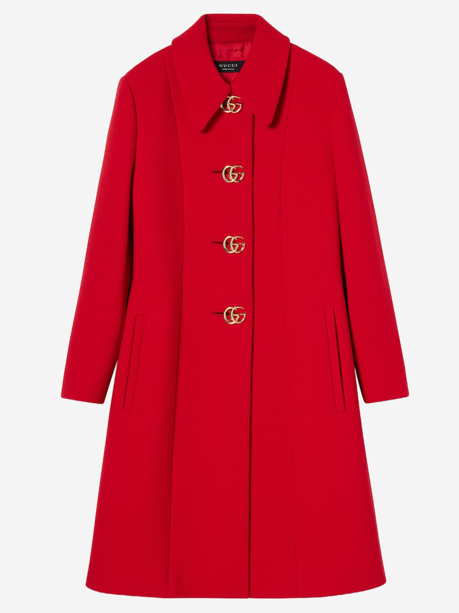 CAPPOTTO IN LANA CON BOTTONI GG 860471 ZHW106544 GUCCI 