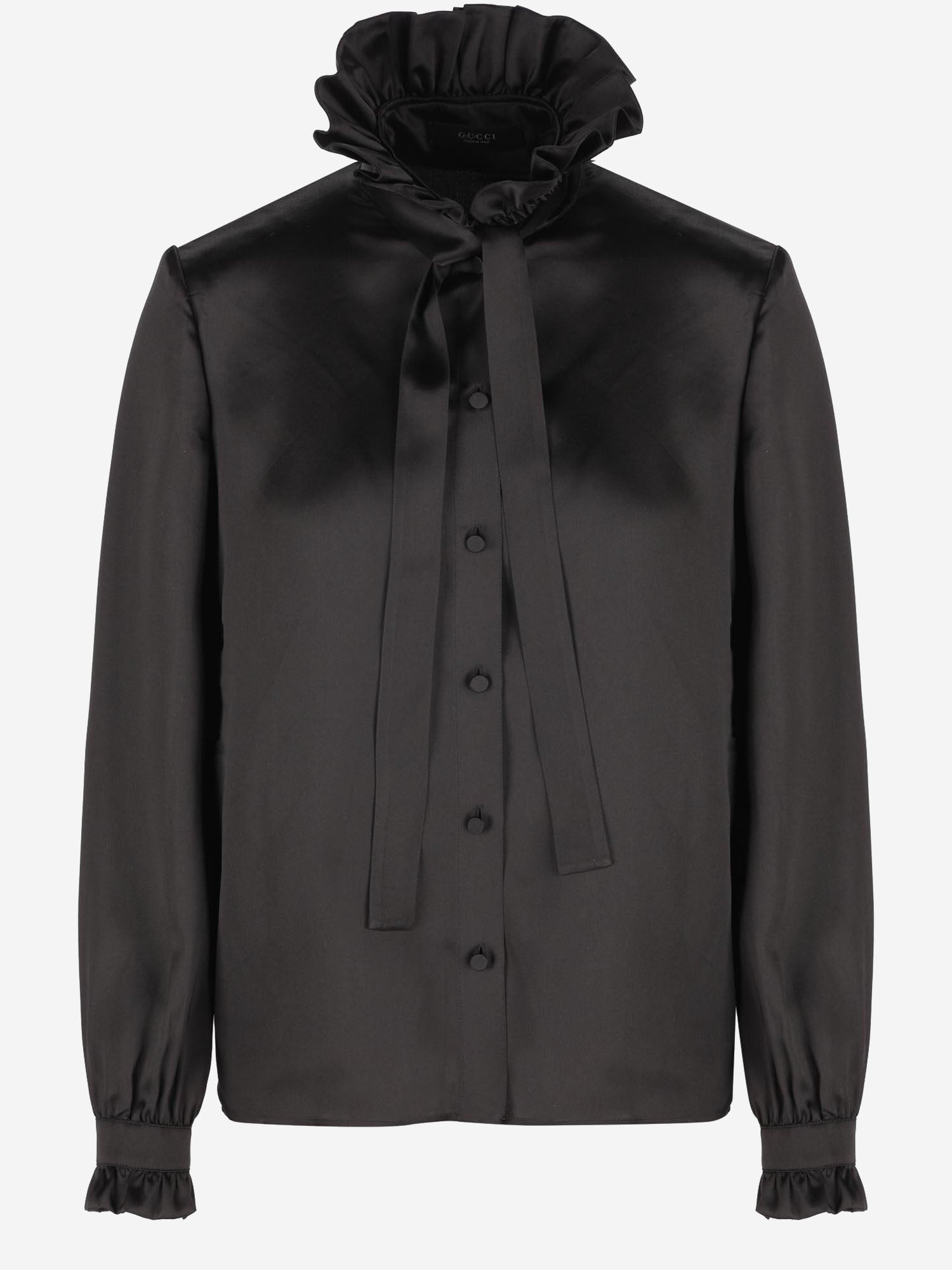 CAMICIA IN SETA CON VOLANT 860509 ZHS191000 GUCCI 