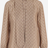 CAMICIA GG IN SETA CON FIOCCO 860513 ZAUUN2072 GUCCI 