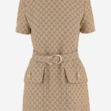 ABITO CON MOTIVO GG E CINTURA 864360 ZAUSC2061 GUCCI 