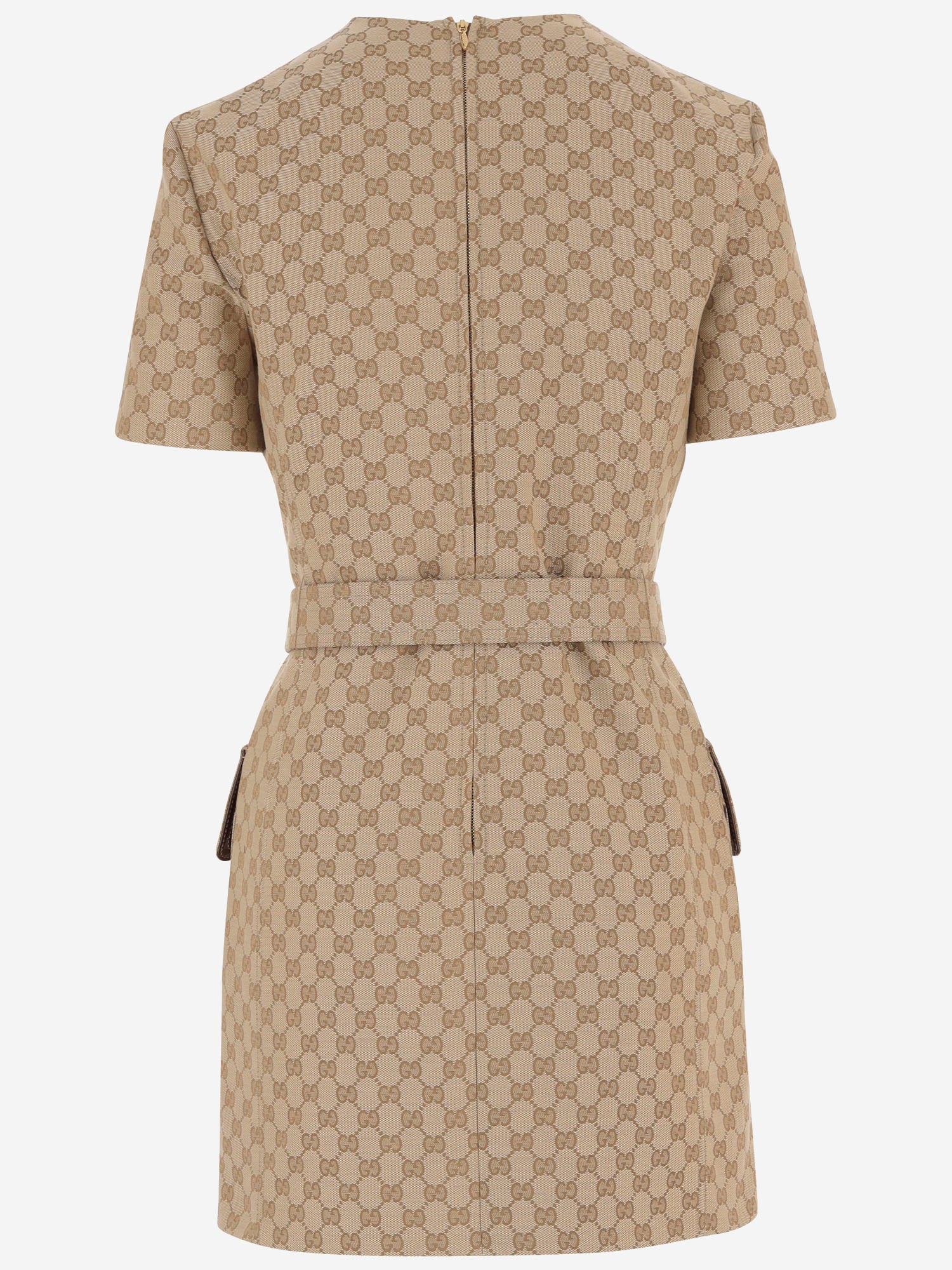 ABITO CON MOTIVO GG E CINTURA 864360 ZAUSC2061 GUCCI 