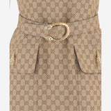 ABITO CON MOTIVO GG E CINTURA 864360 ZAUSC2061 GUCCI 