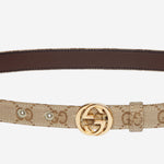 Cintura sottile con fibbia Incrocio GG 864428 FAFXM9611 GUCCI 