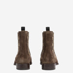 STIVALETTI IN SUEDE CON LOGO 864474 AAGGO2161 GUCCI 
