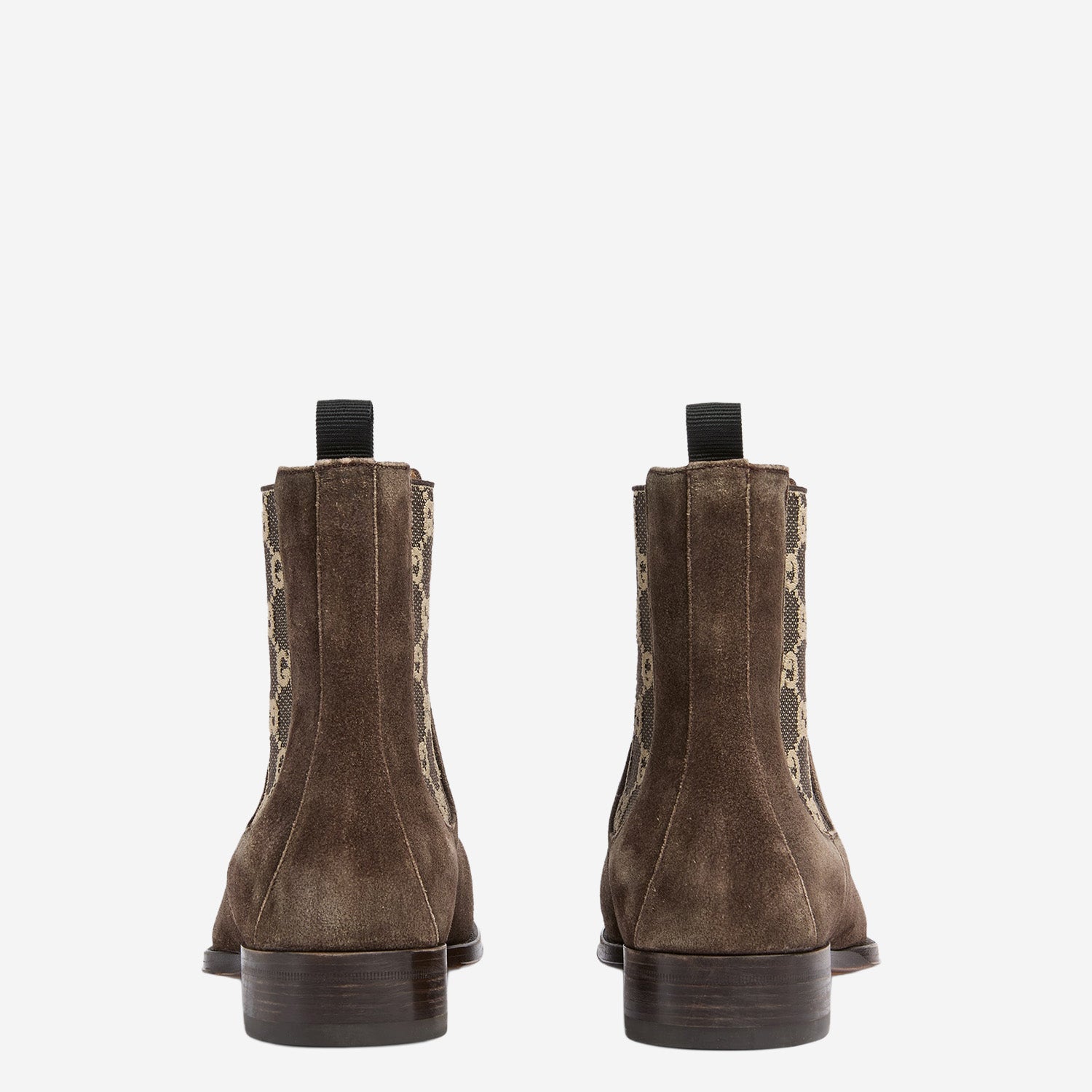 STIVALETTI IN SUEDE CON LOGO 864474 AAGGO2161 GUCCI 