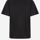 T-SHIRT IN COTONE E SETA CON LOGO 864626 XJHUF1152 GUCCI 
