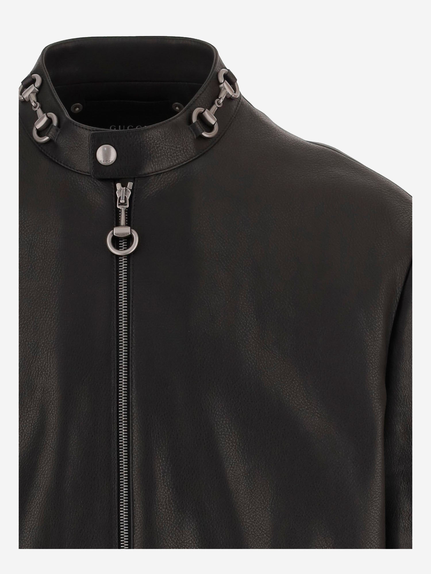 GIACCA IN PELLE CON HORSEBIT 864931 XNBCJ1000 GUCCI 