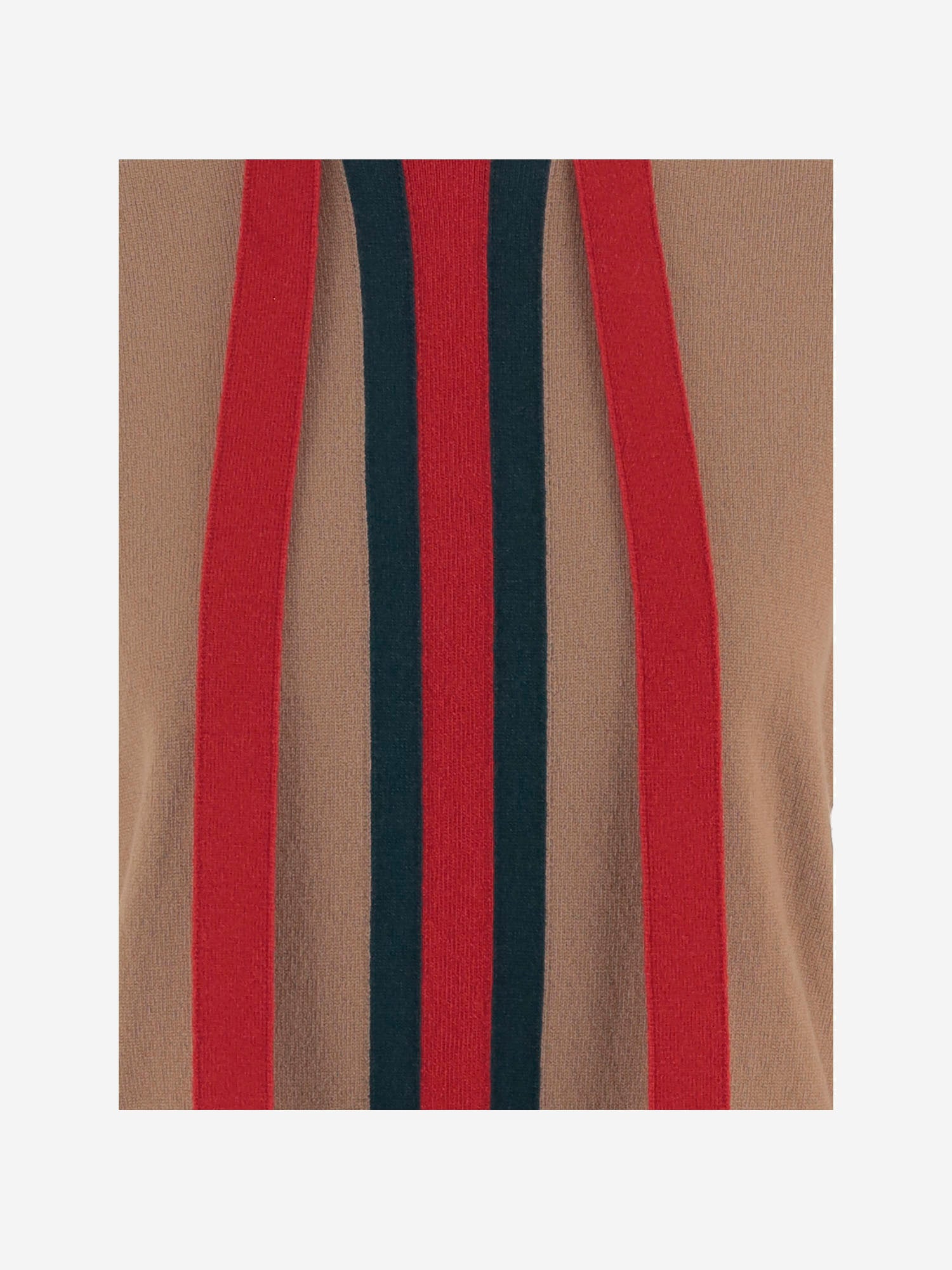 MAGLIA IN CASHMERE CON NASTRO WEB 864968 XKFGP2149 GUCCI 