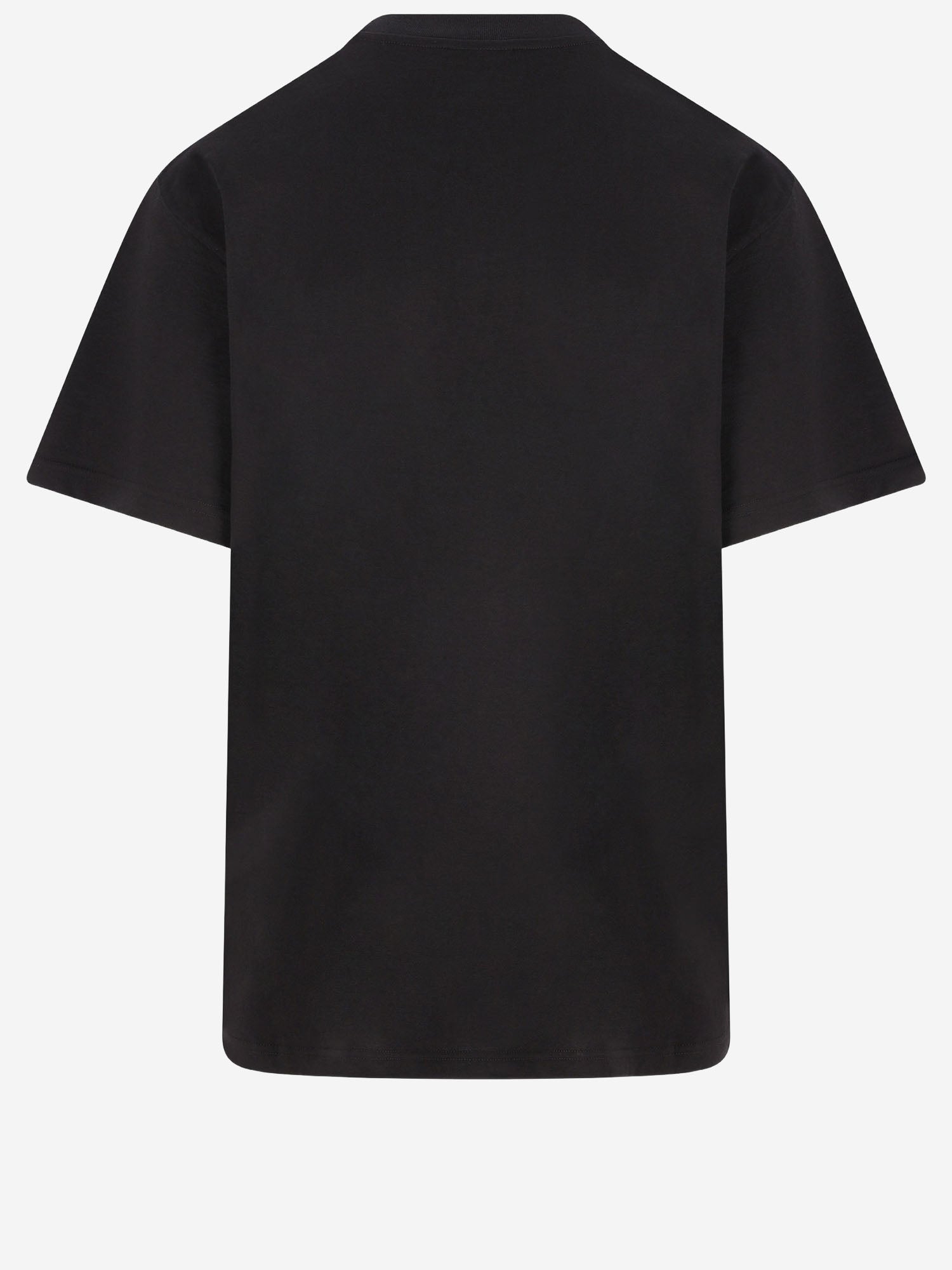 T-SHIRT IN COTONE E SETA CON LOGO 865015 XJHUF1152 GUCCI 