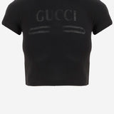 T-SHIRT IN MISTO COTONE CON LOGO 865017 XJHT11000 GUCCI 