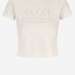 T-SHIRT IN MISTO COTONE CON LOGO 865017 XJHT19003 GUCCI 