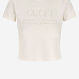 T-SHIRT IN MISTO COTONE CON LOGO 865017 XJHT19003 GUCCI 