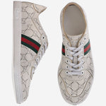 SNEAKERS IN PELLE CON  LOGO 865050 AAGGP9166 GUCCI 