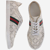 SNEAKERS IN PELLE CON  LOGO 865050 AAGGP9166 GUCCI 
