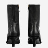 STIVALETTI IN PELLE CON MORSETTO 865405 AAGGW1000 GUCCI 