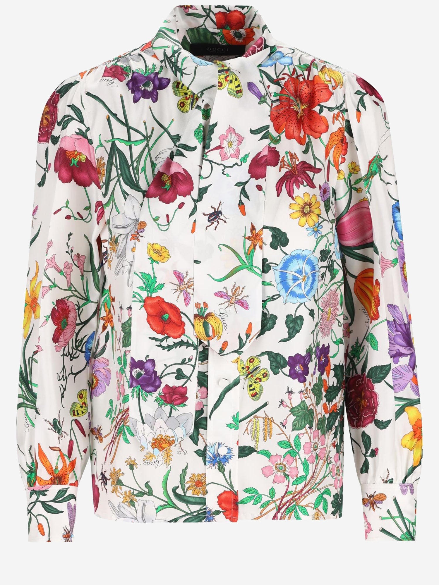 CAMICIA IN SETA CON MOTIVO FLOREALE 865715 ZAUU89413 GUCCI 