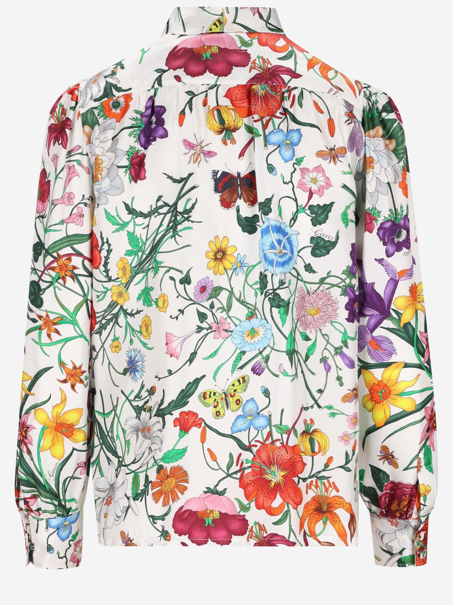 CAMICIA IN SETA CON MOTIVO FLOREALE 865715 ZAUU89413 GUCCI 