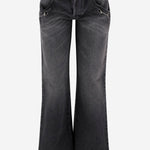 Jeans in denim di cotone con dettaglio morsetto 866906 XDDF11165 GUCCI 